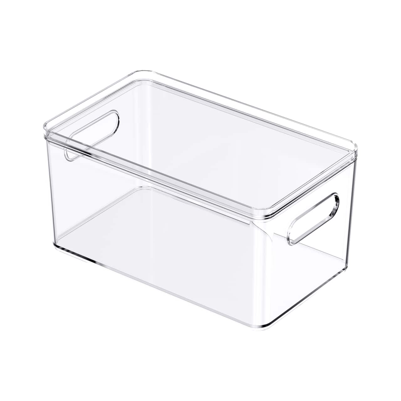 Small Clear Stacking Plastic Bin with Lid by Simply Tidy®